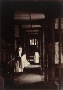 Asilo imperial Vincennes, la lavandería de Charles Nègre